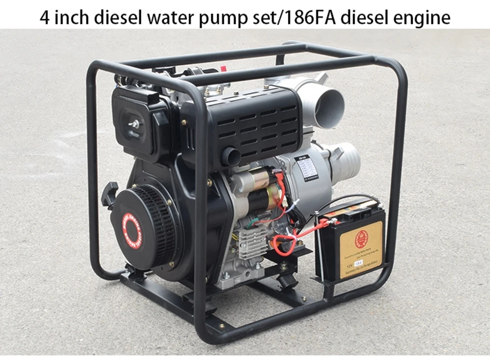 4 inch 186FA diesel water pump set 4 inch 186FA diesel water pump set